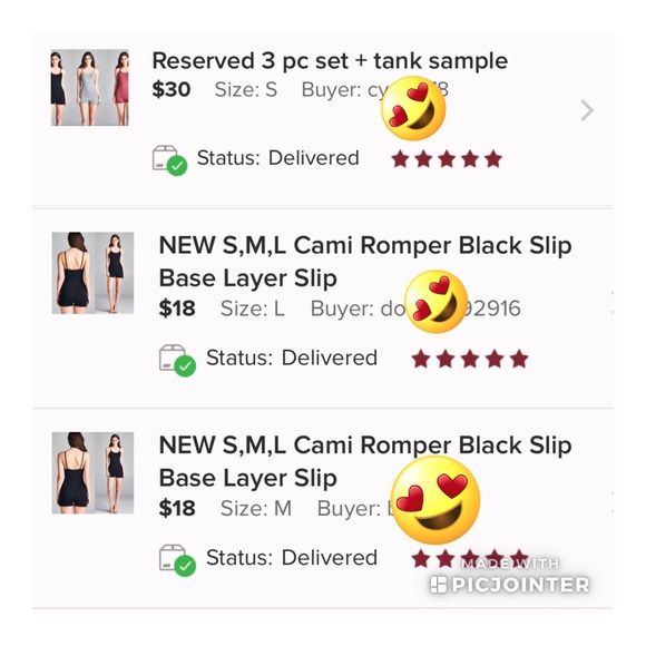 ⭐️3/$25 Large Cami Romper Black Slip Base Layer - Picture 7 of 7